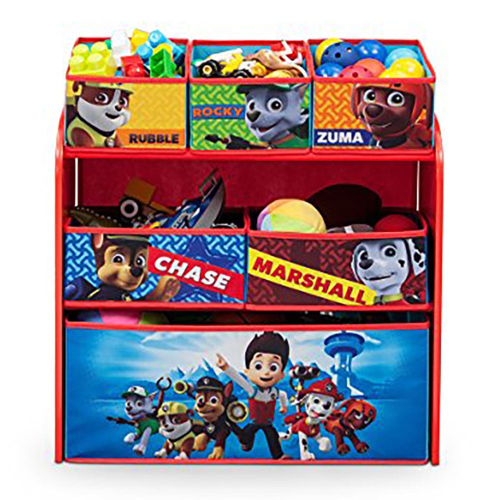 Delta Children Nick Jr. Paw Patrol Multi Toy Box Bin Wood Storage ...