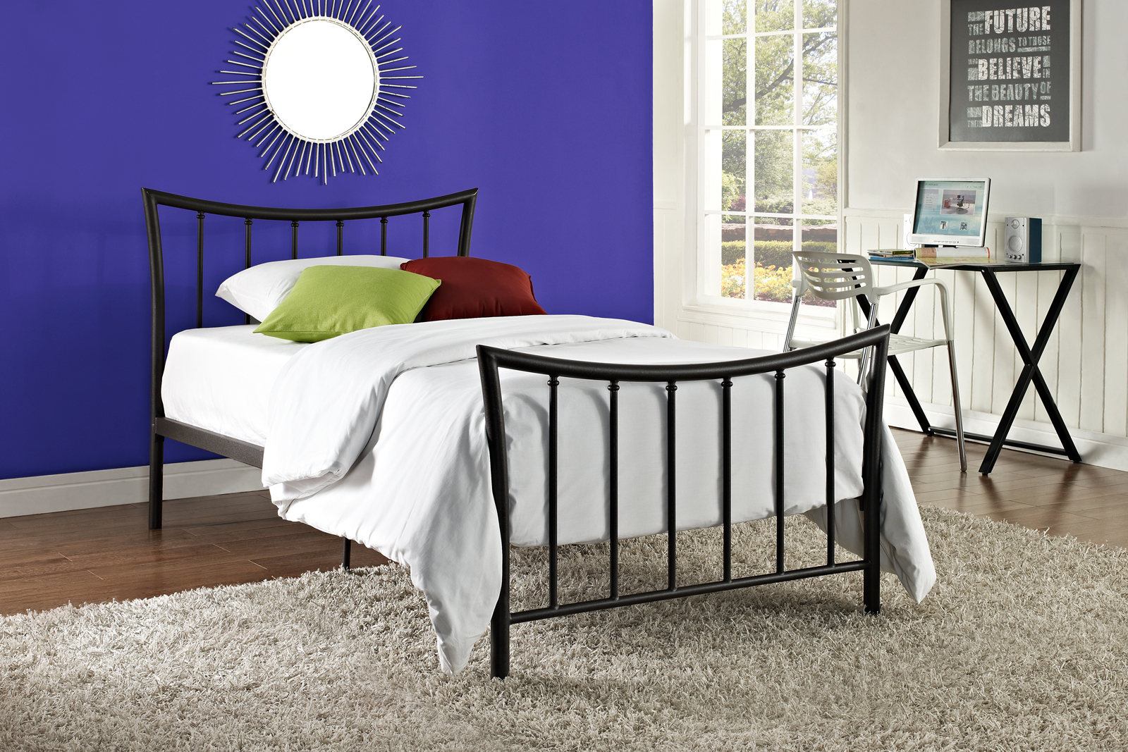 Bronze Dorel Queen DHP 3235298 Bali Metal Bed Furniture Home