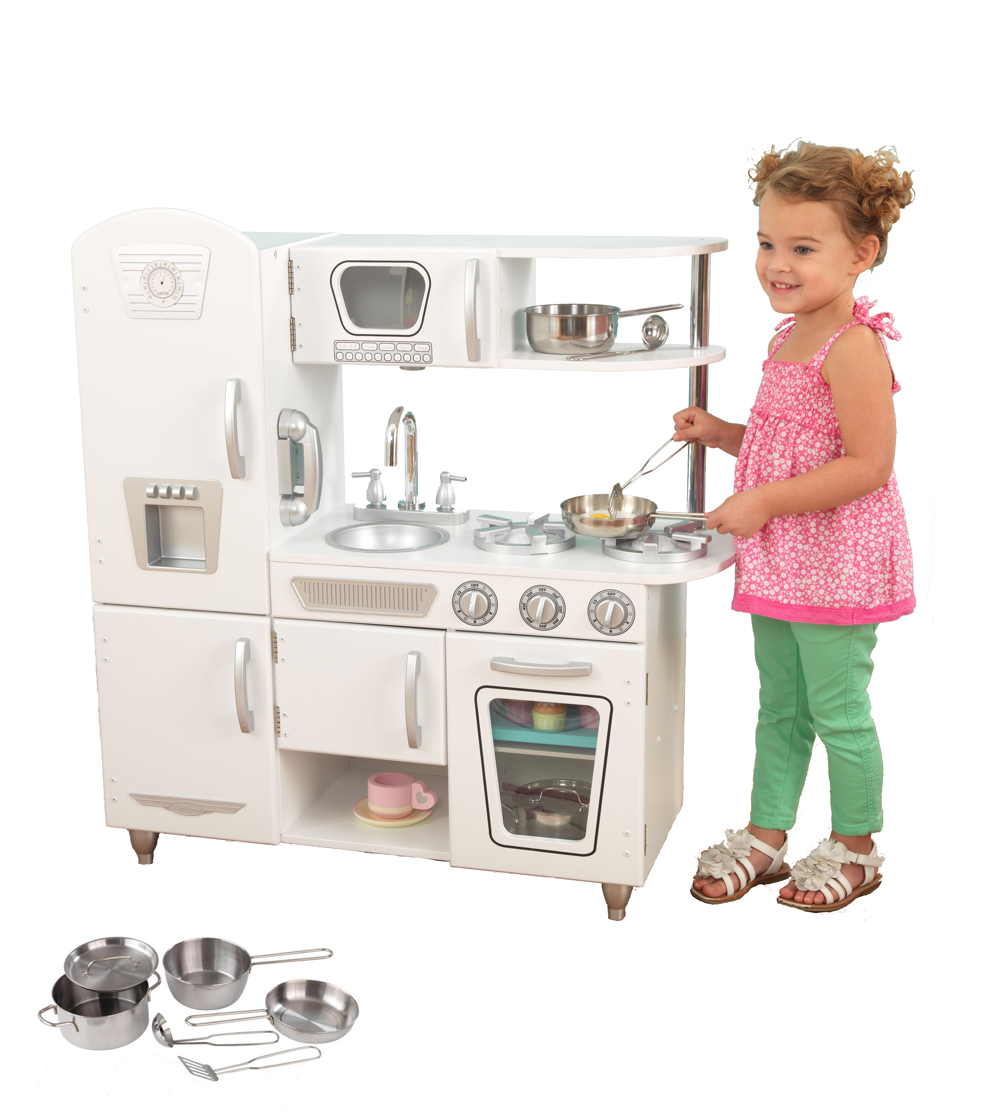 white kids kitchen set