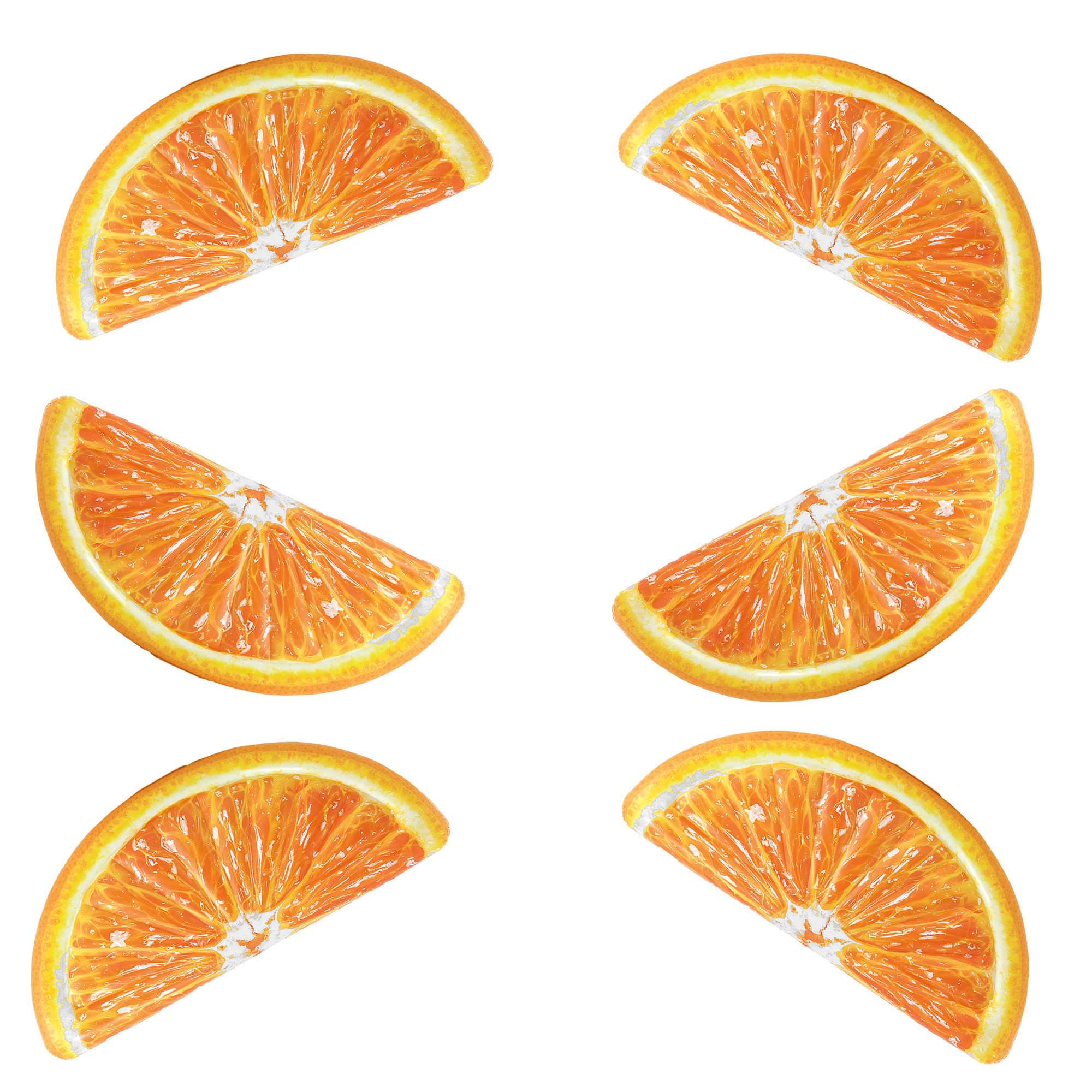 Долька апельсина по клеточкам