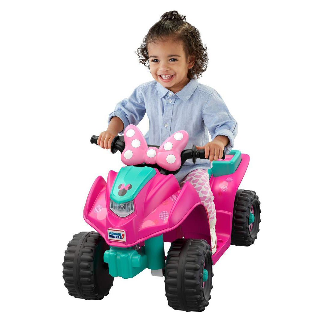 minnie mouse power wheels quad