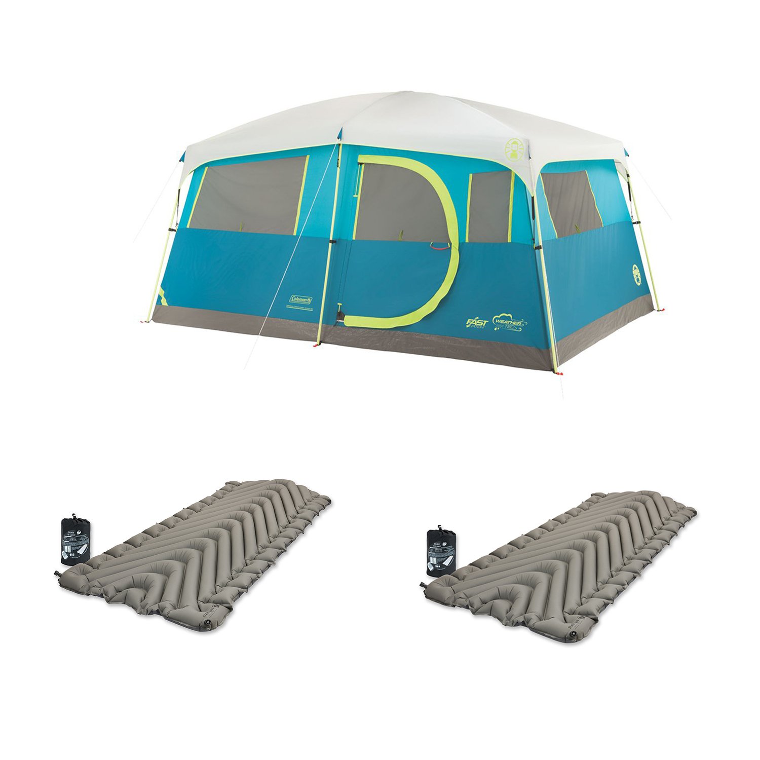 Coleman Tenaya Lake 8 Person Tent Klymit Static V Luxe 30 Sleep Pad 2