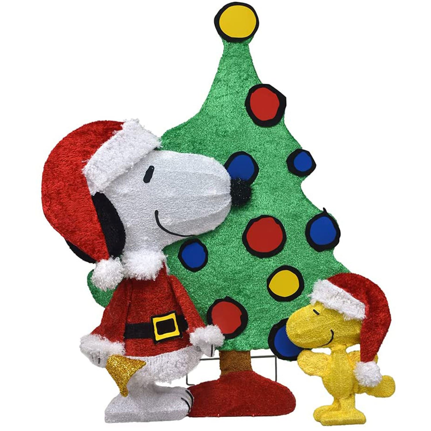 70 Lights ProductWorks 32-Inch Pre-Lit Peanuts Snoopy And Woodstock ...