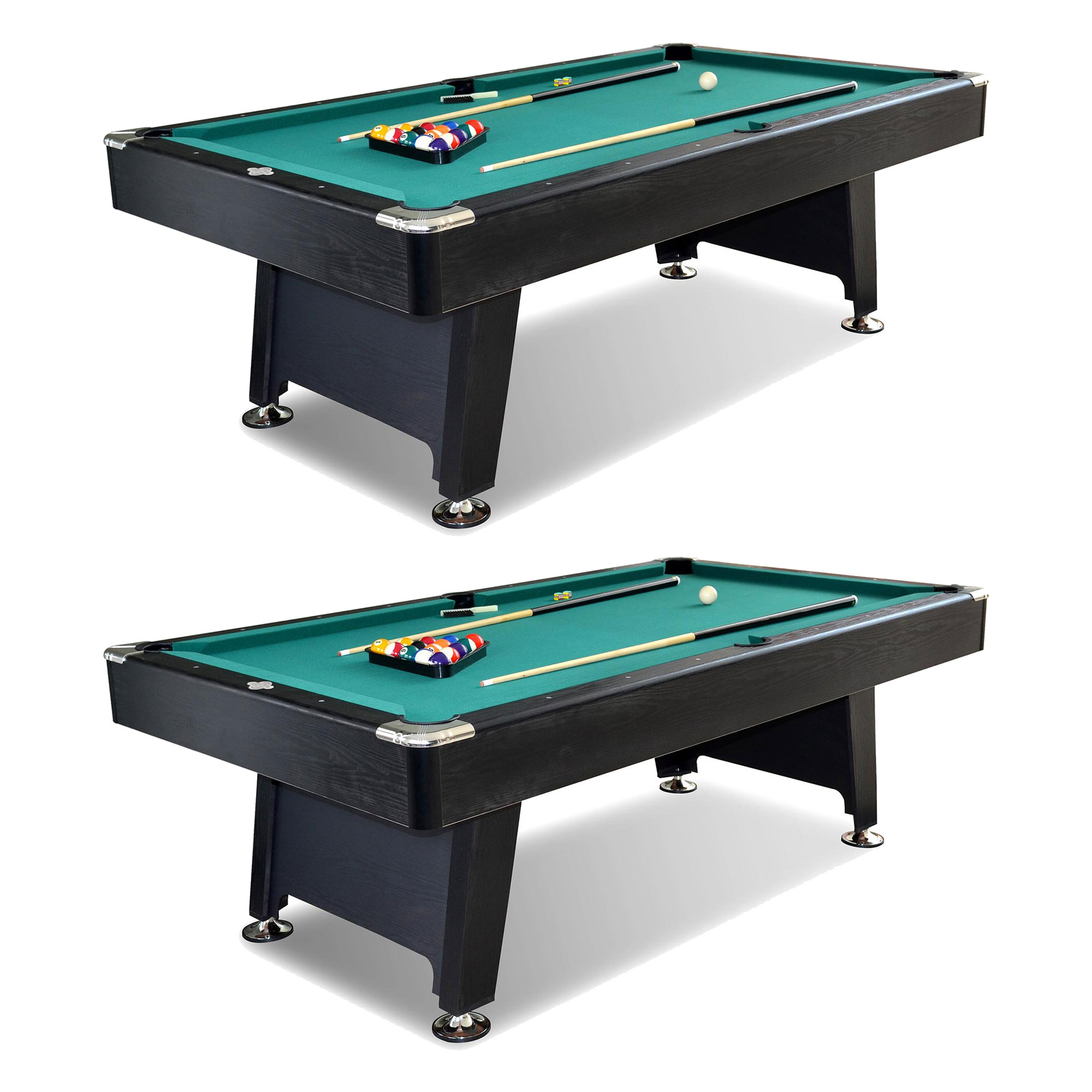 Details About Lancaster 90 Inch Game Room Billiard Pool Table With Balls Cue Green 2 Pack