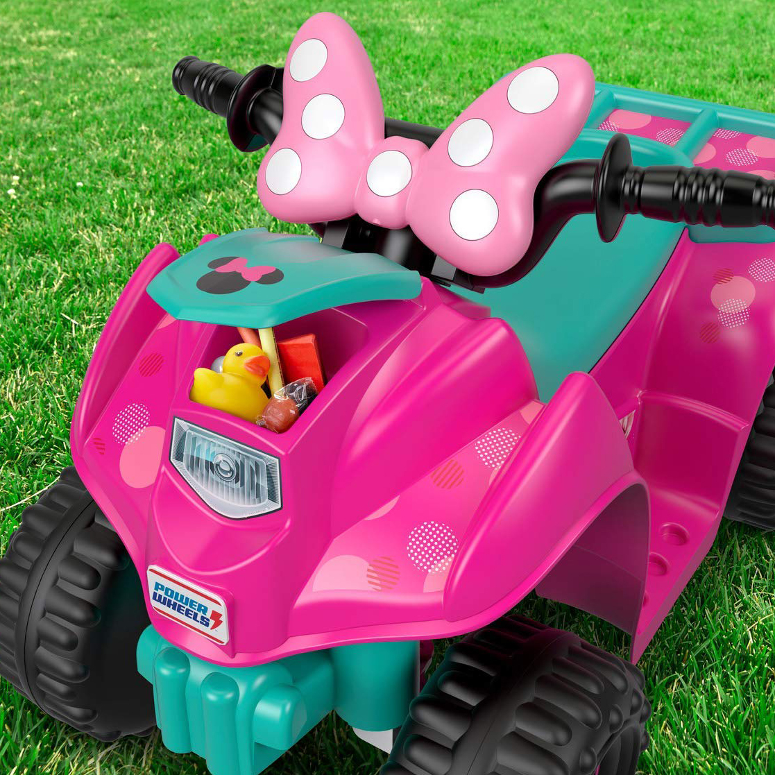 minnie mouse power wheels quad