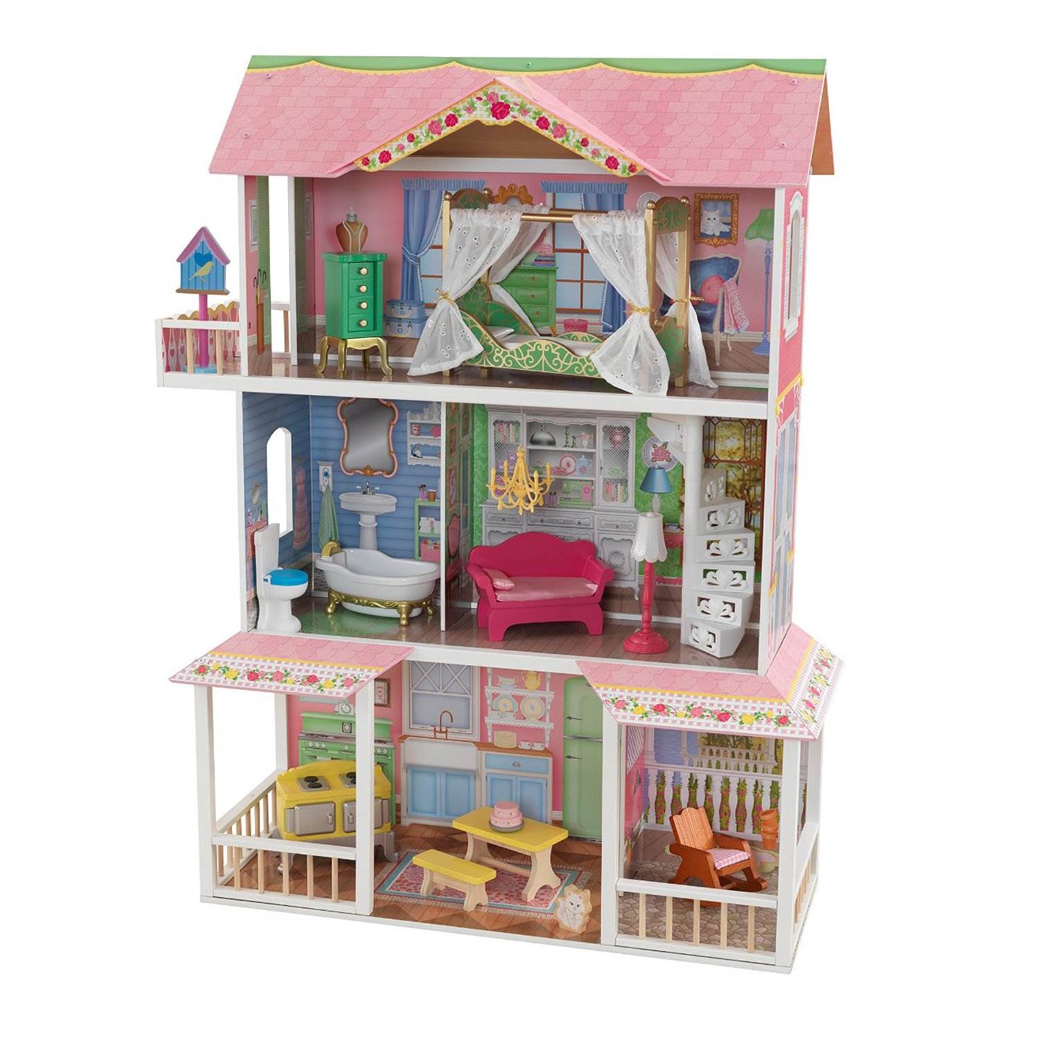 kidkraft kayla wooden dollhouse