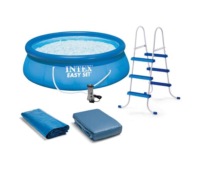 Intex 15' x 42" Easy Set Pool Complete Kit with Filter Pump 28165EH