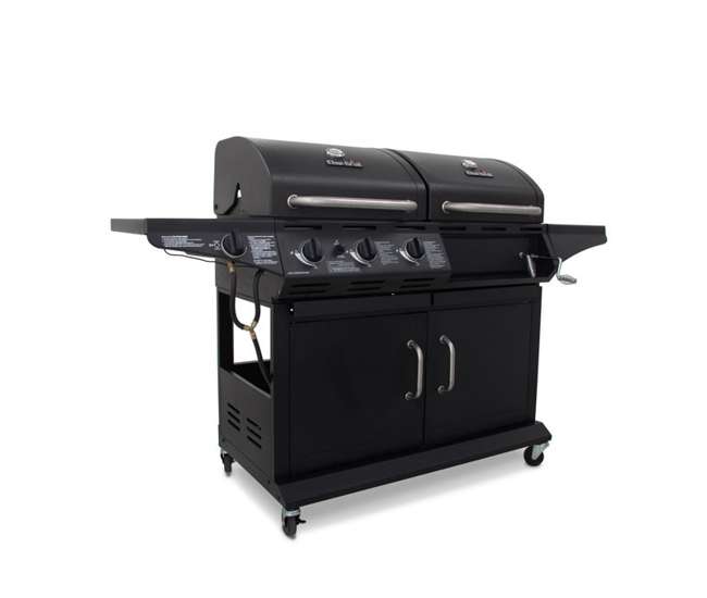 CharBroil 1010 Deluxe Combination Charcoal & 3 Burner 36,000 BTU Gas