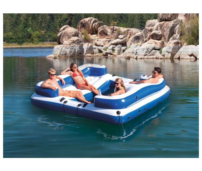 intex key largo inflatable island raft