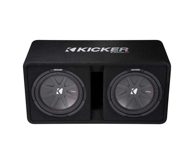 Kicker Dual 12-Inch 2000W Loaded Subwoofer Enclosure, Refurbished ...