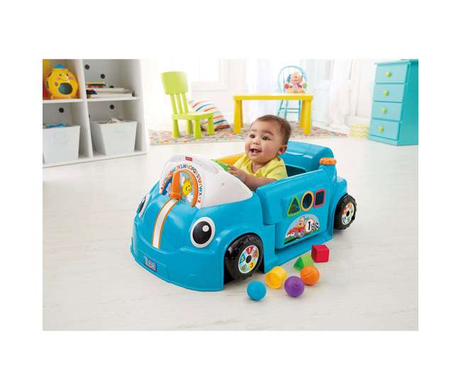 fisher price crawl around car blue