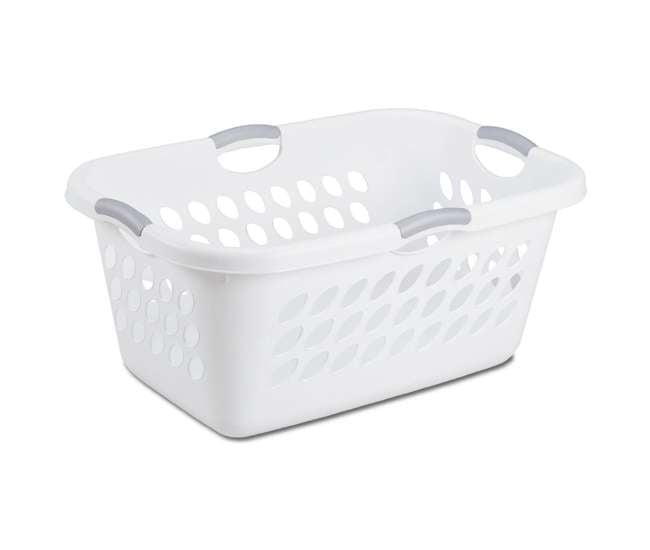 Sterilite 2Bushel Laundry Basket, White 12158006