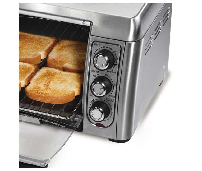 hamilton beach 4 slice stainless steel toaster oven