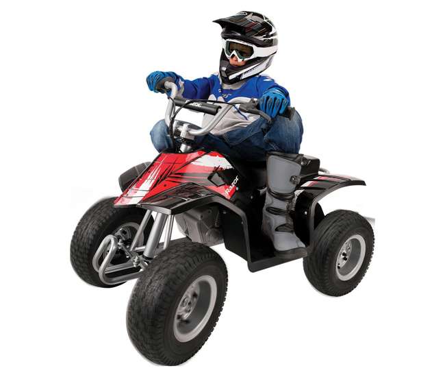 Razor 24V Dirt Quad Electric Atv 4-Wheeler - Red/Black : 25143002R ...