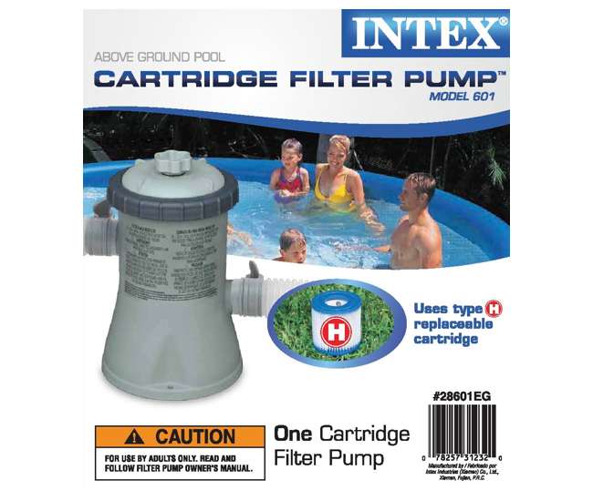 Intex 8' X 30" Easy Set Inflatable Pool With 330 GPH Pump And Six ...