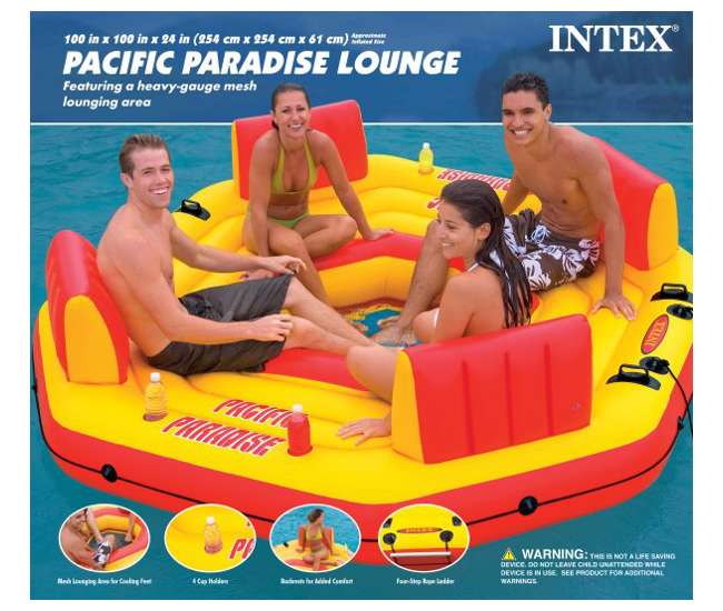 intex inflatable mesh lounge