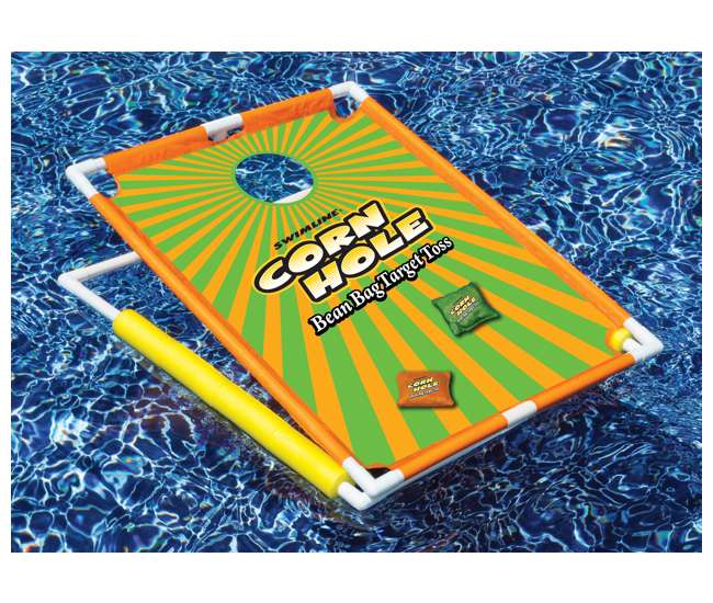 Swimline Floating Cornhole Bean Bag Toss Game Set 91690 2 Boards