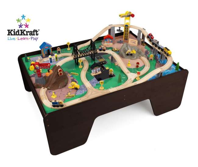 kidkraft wooden train table