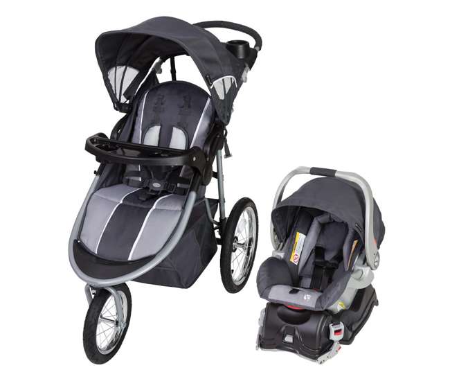 Baby Trend Cityscape Lightweight Infant Jogger Stroller Travel System Moonstone