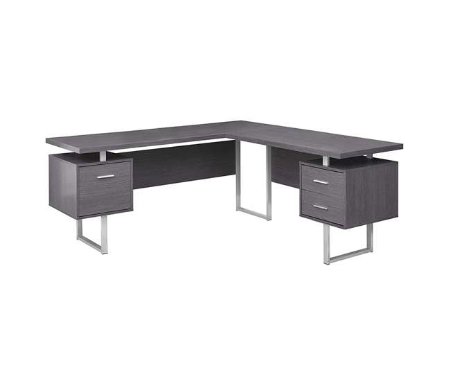 Monarch Specialties 70 Inch Computer Desk Gray Vm 7306