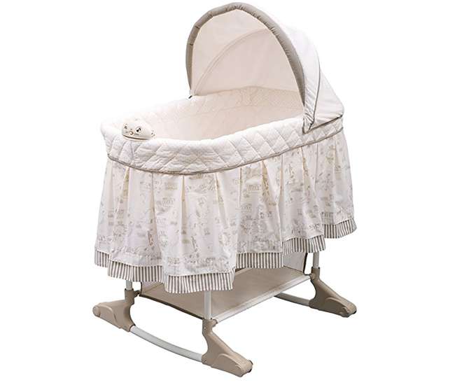 delta playtime jungle rocking bassinet