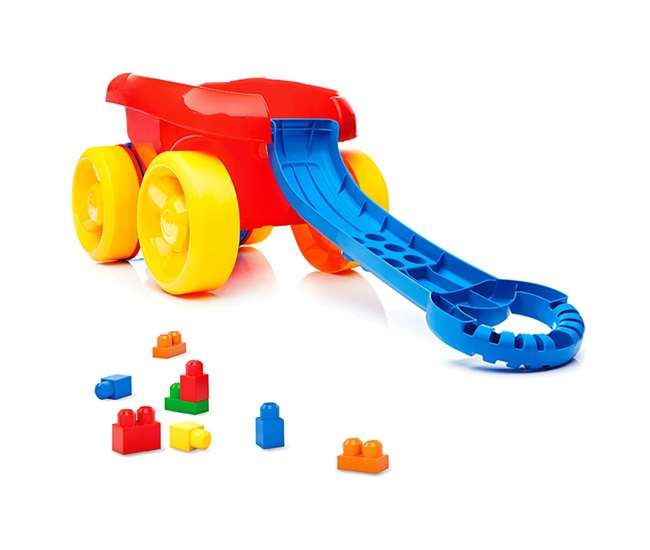 mega block scooping wagon