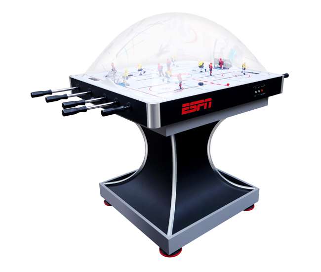 Espn 2 Player Premium Dome Bubble Hockey Table With Led Scoring