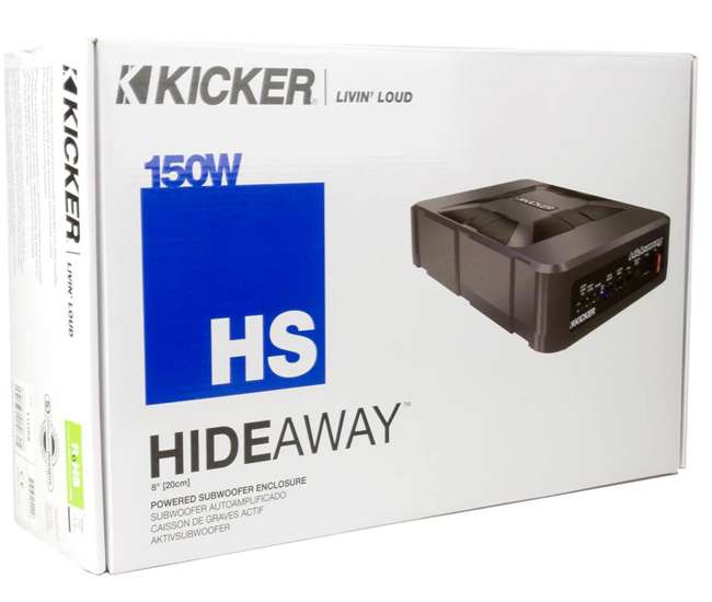 kicker hideaway 8 inch powered subwoofer