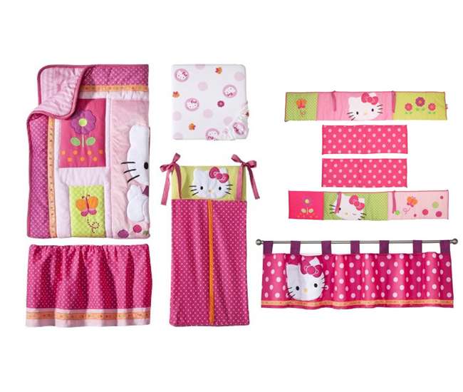 hello kitty crib bedding