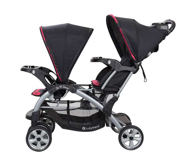 baby trend stroller pink and grey