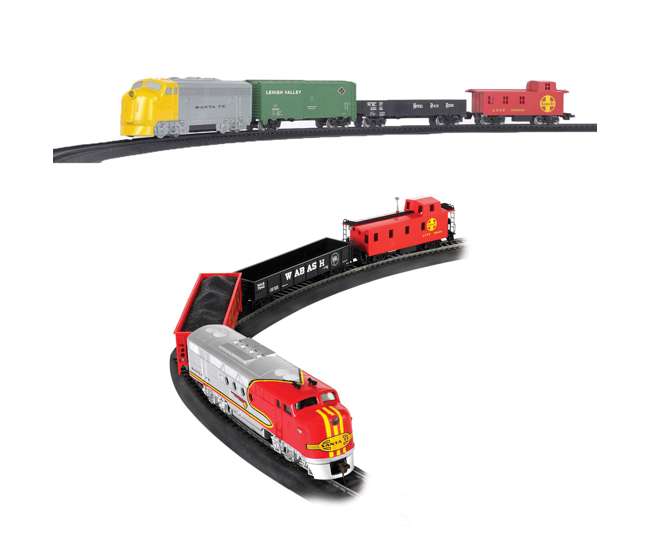 bachmann ho santa fe flyer train set