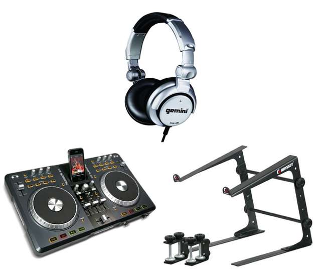 Numark Idj3 Digital Dj Controller W Ipod Iphone Dock Laptop Stand Headphones