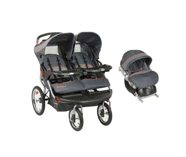 double jogging stroller travel system