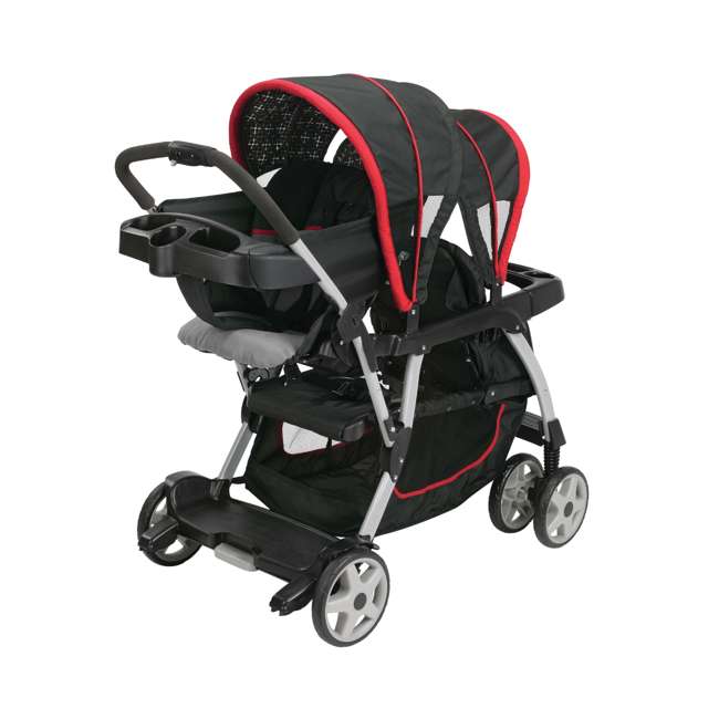 double stroller with 2 car seats