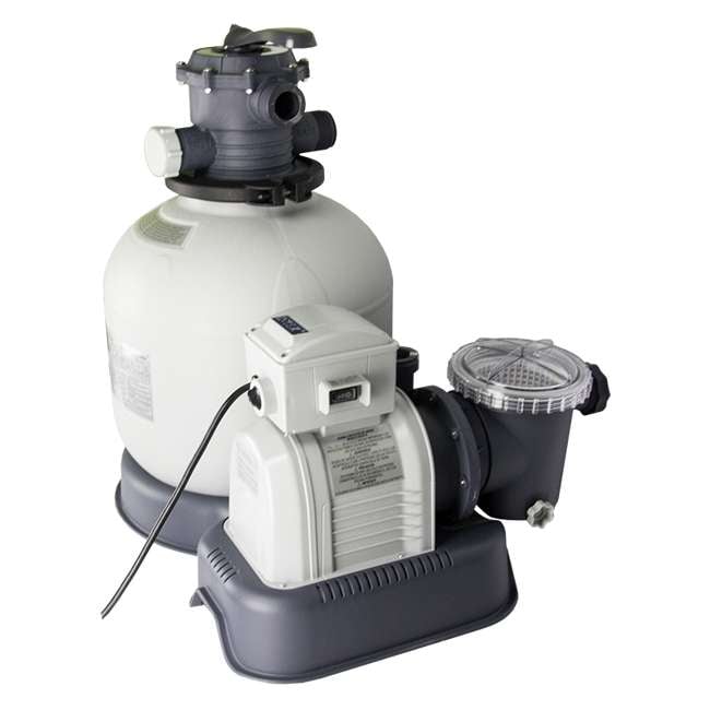 Intex Krystal Clear 3000 GPH Sand Filter Pump & Saltwater System ...