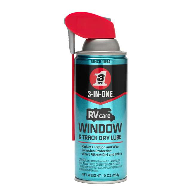 3 in One RVcare Sliding Window & Door Plastic and Vinyl Track Dry Lube