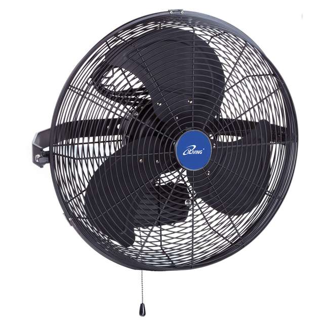 iLiving 18-Inch Wall Mount Outdoor Fan, Black : ILG8E18-15