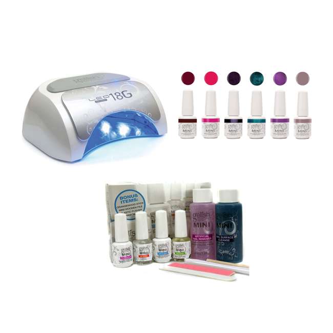 Gelish Harmony 18g Professional Gel Nail Polish Led Lamp Basix Kit