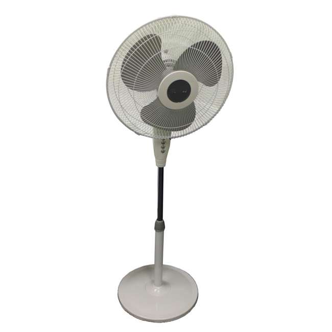 Holmes HSF1610A 16-Inch 3 Speed Oscillating Floor Fan - White ...