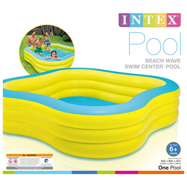 intex inflatable family pool