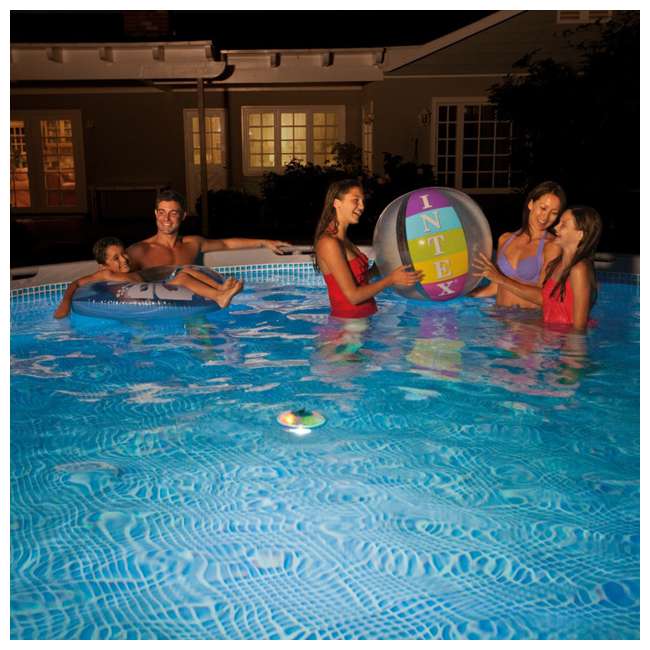 intex floating pool light