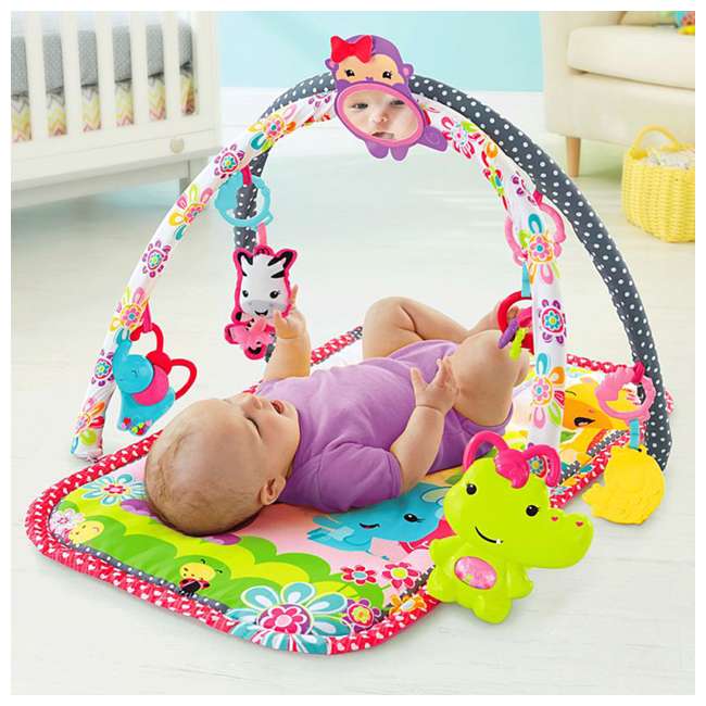 Fisher Price 3 In 1 Musical Infant Activity Play Gym Pink Dfp64