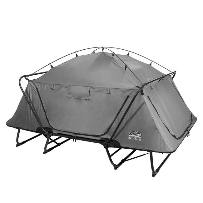 KampRite 2Person Off the Ground Double Tent Cot, Gray TB347