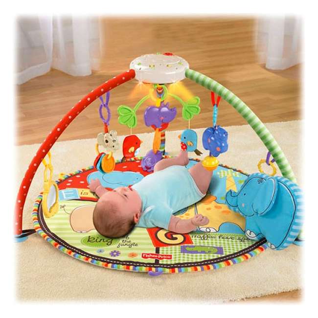 Fisher Price Luv U Zoo Deluxe Musical Mobile Gym | T6339