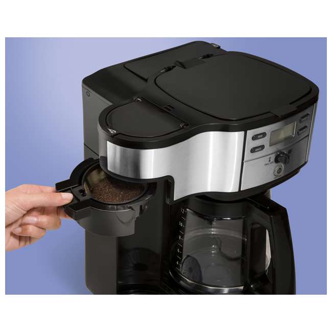 Hamilton Beach 2-Way Brewer & Grinder Kit | 49980Z + 80365