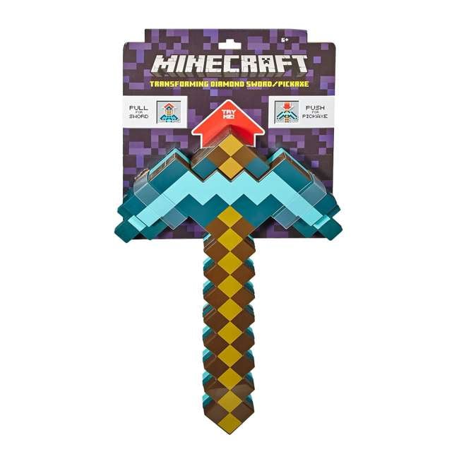 Mattel Minecraft Transforming Toy Diamond Sword & Pickaxe : FCW14