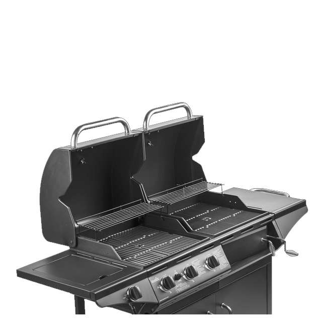 Char Broil 1010 Deluxe Combination Charcoal And 3 Burner 36000 Btu Gas Grill 463724512 