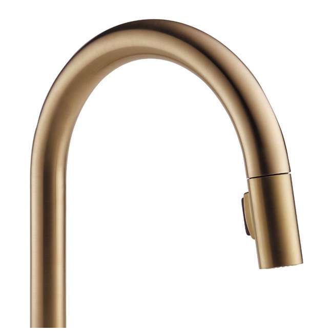 Delta Single Handle Trinsic Kitchen Faucet, Champagne Bronze 9159CZDST