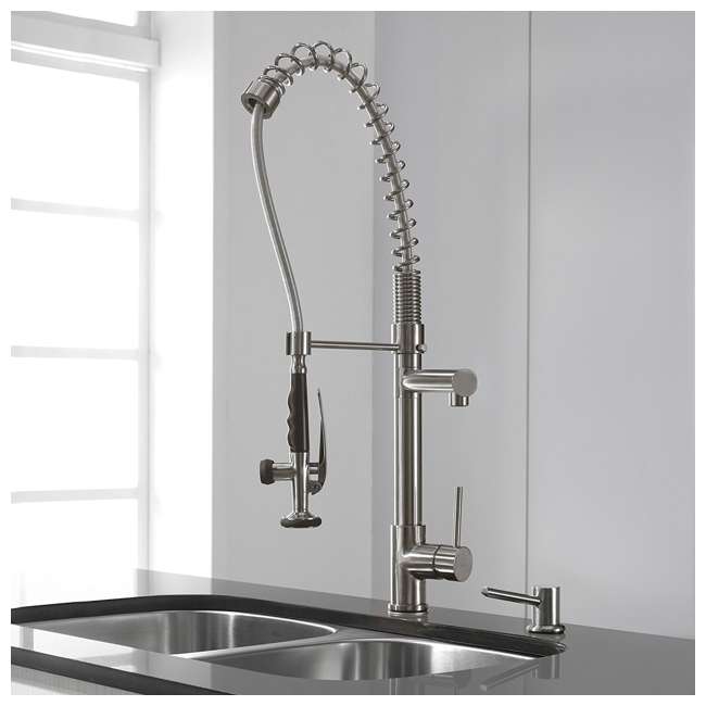 Kraus Commercial-Style Single-Handle Kitchen Faucet with ...