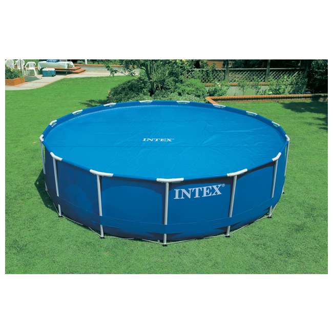 Intex 15-Foot Round Easy Set Swimming Pool Solar Cover ...